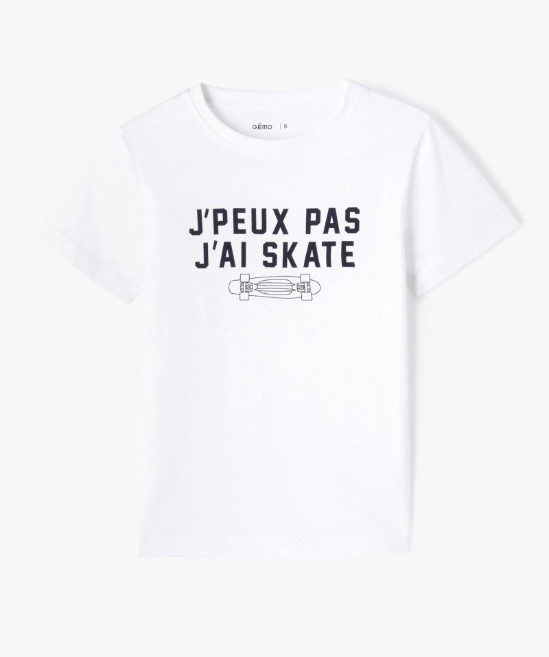 Tee-shirt à manches courtes garçon avec motif